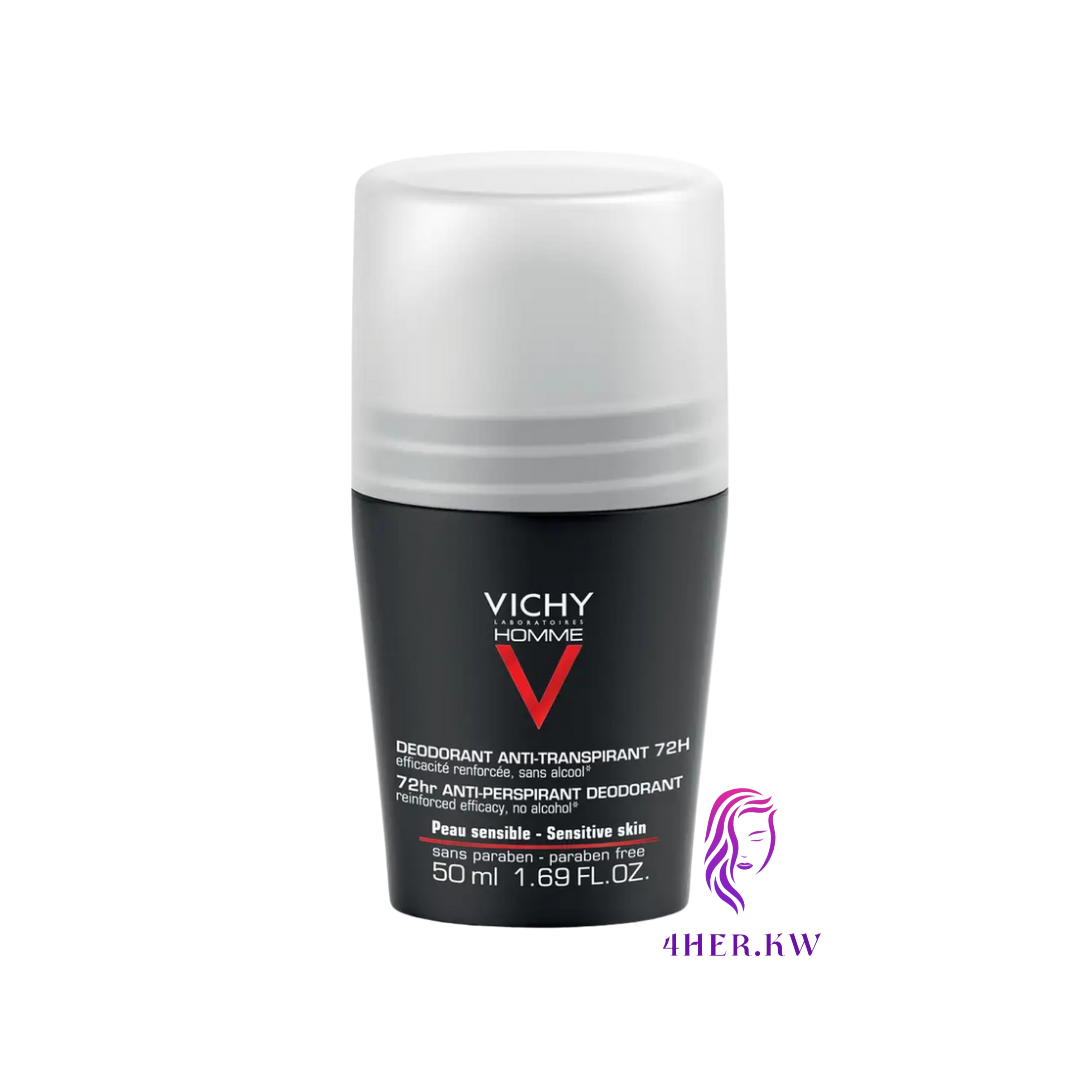 Vichy Homme Deodorant Black Roll-On 50 ml