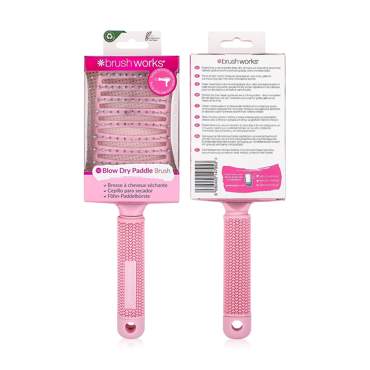 Brushworks Blow Dray Paddle Hair Brush