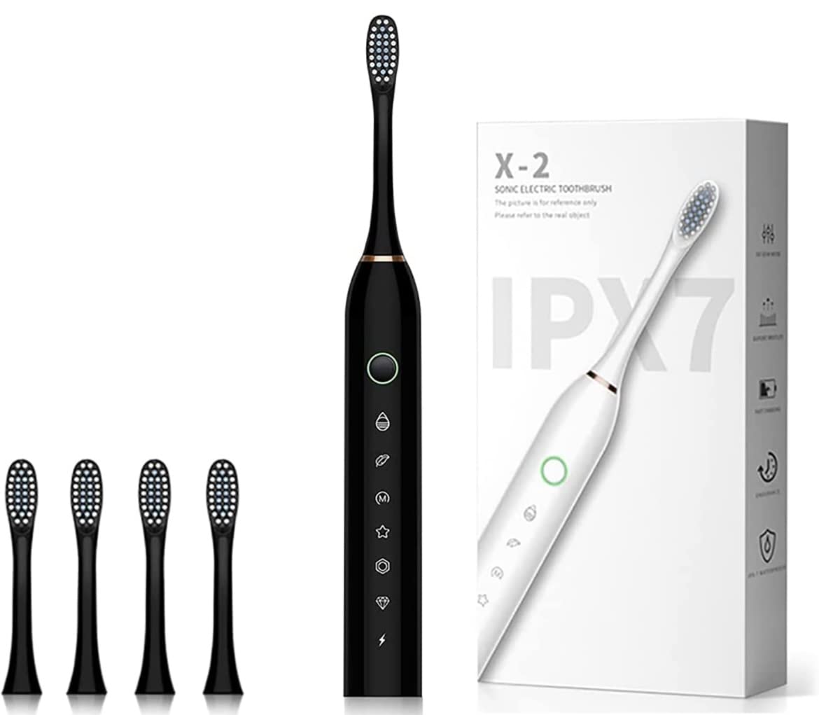 X-2 Sonic Electric Toothbrush (Black)