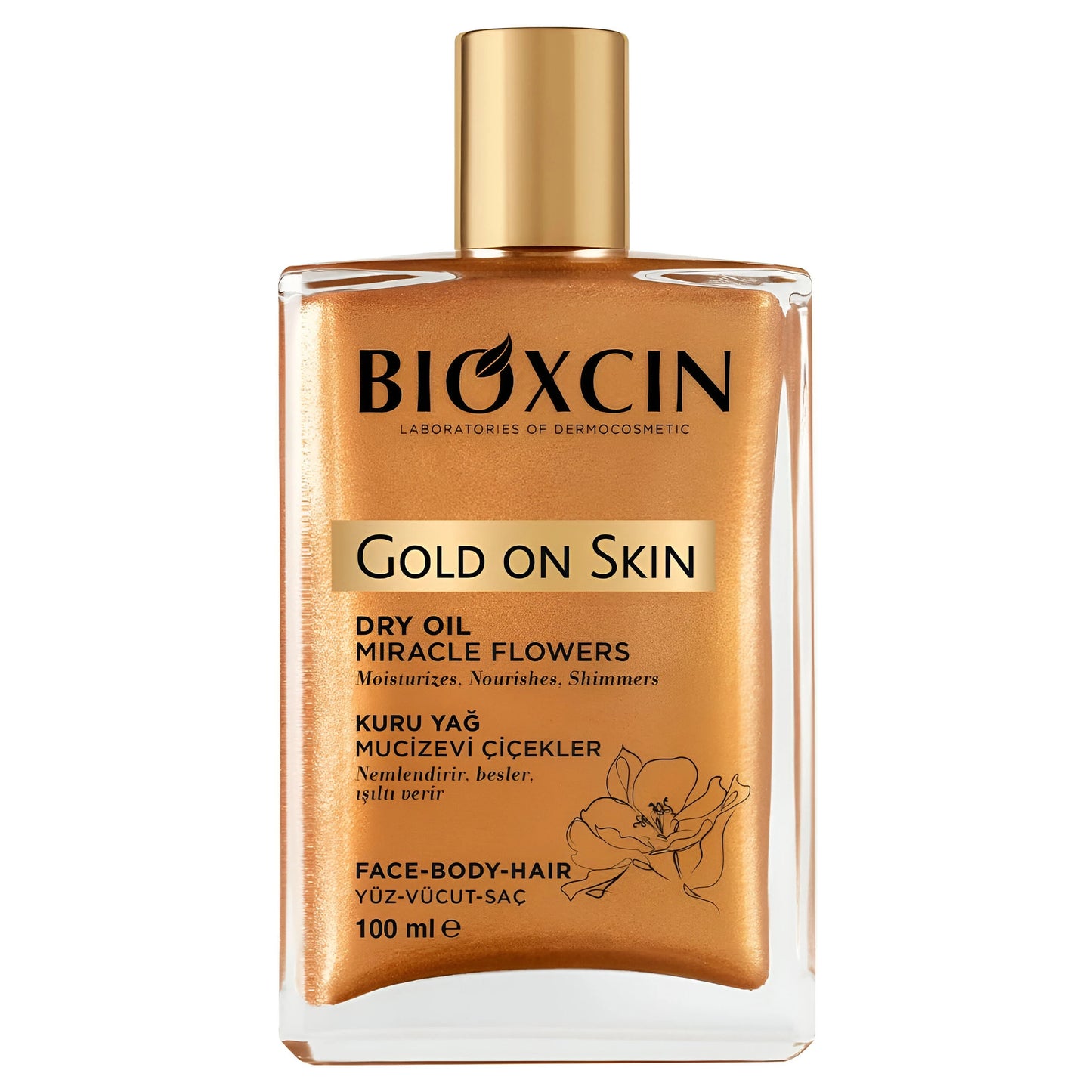 Bioxcin Gold On Skin Dry Oil