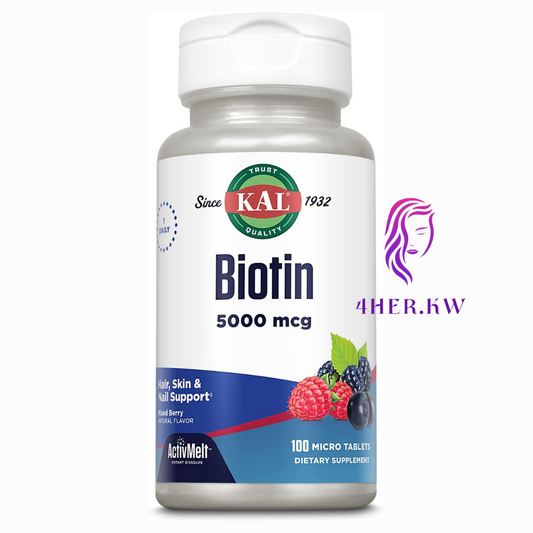 KAL BIOTIN 5000 MCG 100 MELT TABLETS