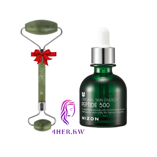 Mizon Peptid 500 Serum & Brushworks Jad Roller set