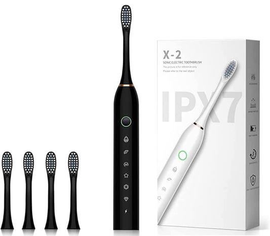 X-2 Sonic Electric Toothbrush (Black)
