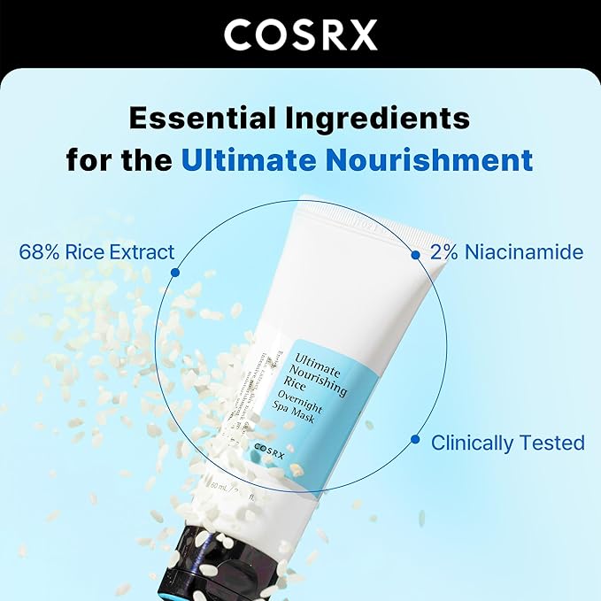 COSRX Ultimate Nourishing Rice Spa Overnight Mask – 60 g