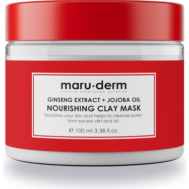 Maruderm Ginseng Extract + Jojoba Oil Nourishing Clay Mask – 100 ml