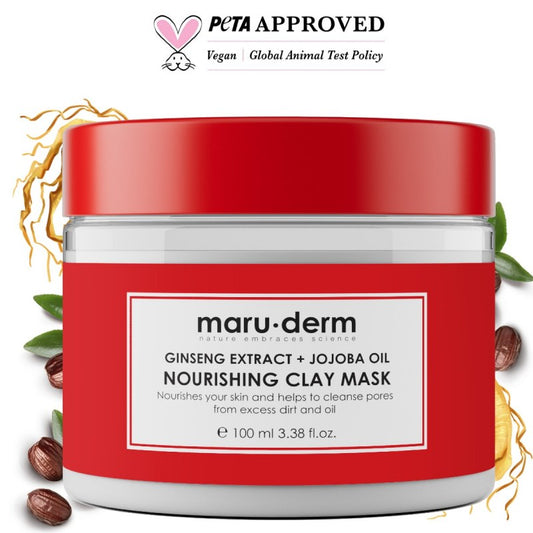 Maruderm Ginseng Extract + Jojoba Oil Nourishing Clay Mask – 100 ml