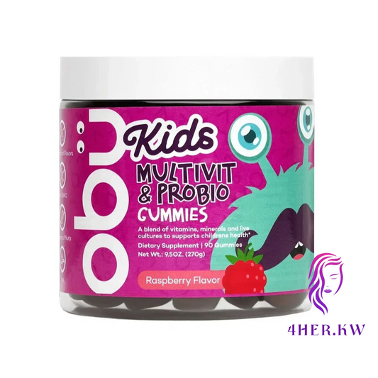 Obu Kids Multivitamin & Probiotic Gummies Raspberry Flavor 90'S