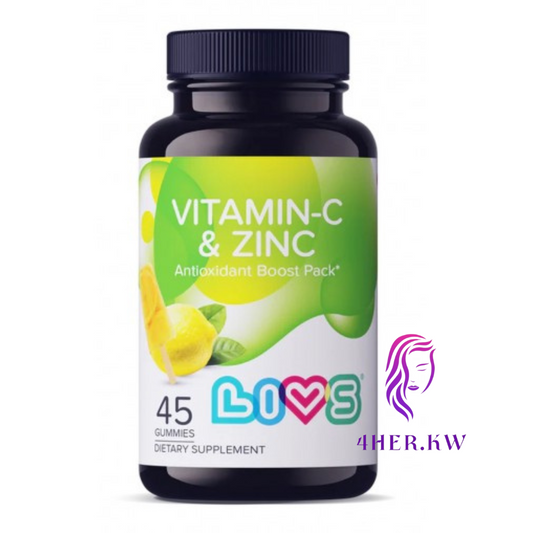 Livs Vitamin-C & Zinc Lemon Ice Pop Flavor 45 Gummies