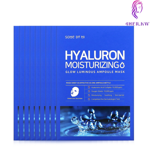 SOME BY MI HYALURON MOISTURIZING GLOW LUMINOUS AMPOULE MASK 10pcs